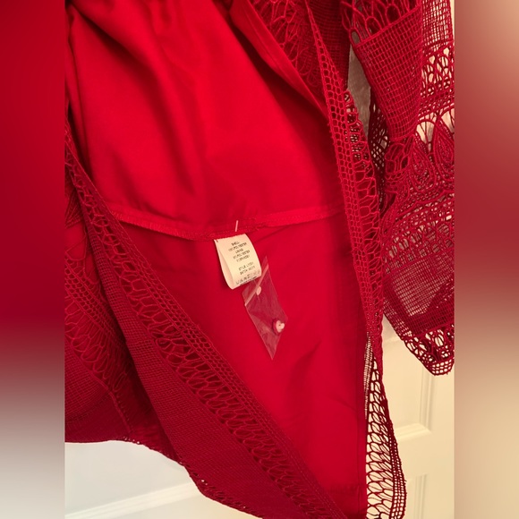 Lumier by Bariano crimson red dress size L - Picture 5 of 7